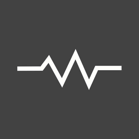 Heart beat, heart, ecg icon vector image. のイラスト素材