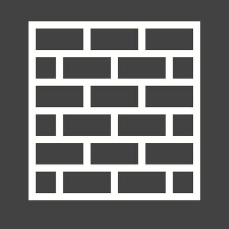 Wall, brick, tiles icon vector image. Can also be used for construction, interiors and building. Suitable for use on web apps, mobile apps and print media.のイラスト素材