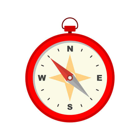 Compass, map, navigation icon vector image. Can also be used for construction, interiors and building. Suitable for use on web apps, mobile apps and print media.のイラスト素材