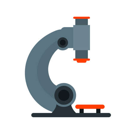 Microscope, science, laboratory icon vector image. Can also be used for healthcare and medical. Suitable for mobile apps, web apps and print media.のイラスト素材