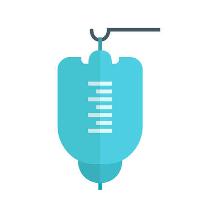 Bag, drip, blood infusion icon vector image. Can also be used for healthcare and medical. Suitable for mobile apps, web apps and print media.のイラスト素材
