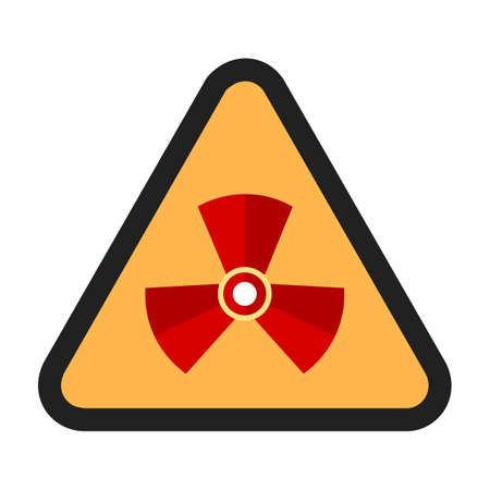 Radiation, radioactive, radio therapy icon vector image. Can also be used for healthcare and medical. Suitable for mobile apps, web apps and print media.のイラスト素材