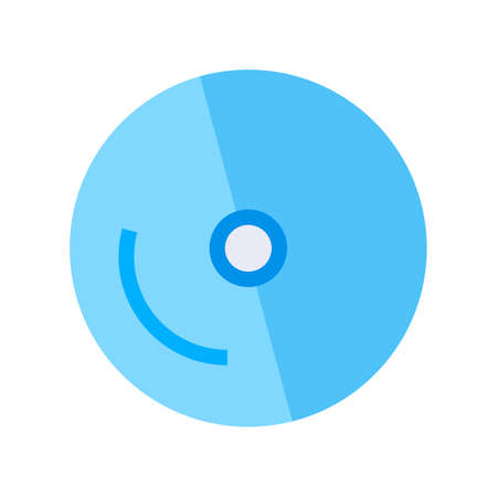 Cd, dvd, disc icon vector image. Can also be used for computer and hardware. Suitable for use on web apps, mobile apps and print media.のイラスト素材