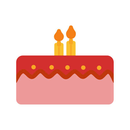 Cake, dessert, delicious icon vector image. Can also be used for eatables, food and drinks. Suitable for use on web apps, mobile apps and print mediaのイラスト素材