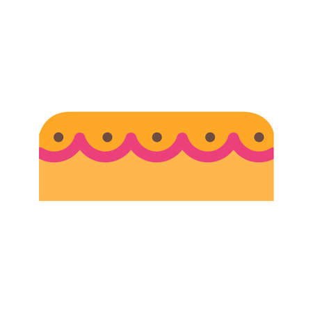 Cake, mince, sweet icon vector image. Can also be used for sweets and confectionery. Suitable for use on web apps, mobile apps and print media.のイラスト素材