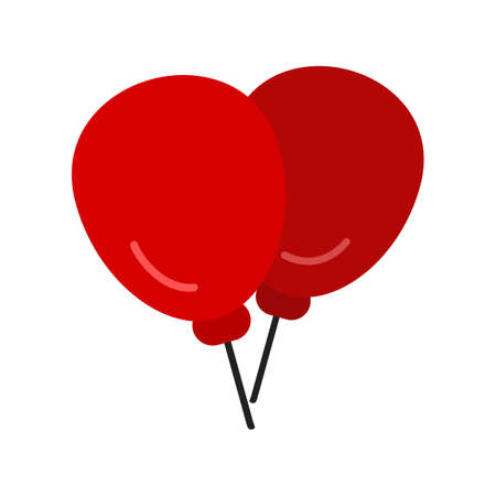 Balloons, decoration,party icon vector image.Can also be used for christmas, celebrations, observances and holidays. Suitable for use on web apps, mobile apps and print media.のイラスト素材
