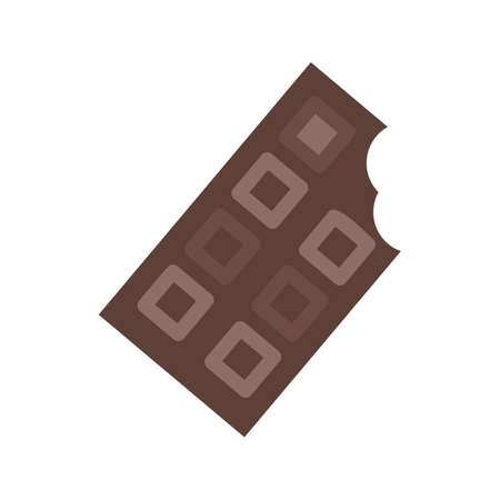 Chocolate, bar, sweet icon vector image. Can also be used for eatables, food and drinks. Suitable for use on web apps, mobile apps and print mediaのイラスト素材