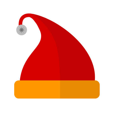 Santaclaus, party, cap icon vector image.Can also be used for christmas, celebrations, observances and holidays. Suitable for use on web apps, mobile apps and print media.のイラスト素材