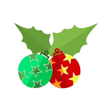 Holly, christmas, berry icon vector image.Can also be used for christmas, celebrations, observances and holidays. Suitable for use on web apps, mobile apps and print media.のイラスト素材
