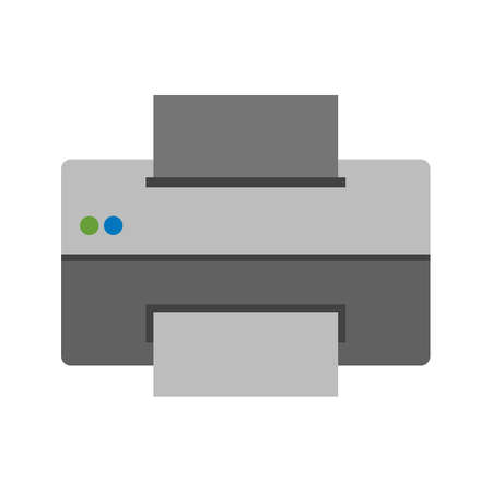 Printer, printing machine, digital printer icon vector image. Can also be used for printing, office equipment and copying. Suitable for web apps, mobile apps and print mediaのイラスト素材