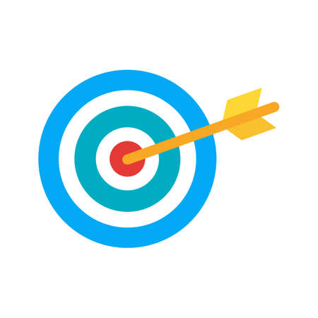 Target, market, aim icon vector image. Can also be used for seo, digital marketing, technology. Suitable for use on web apps, mobile apps and print media.のイラスト素材