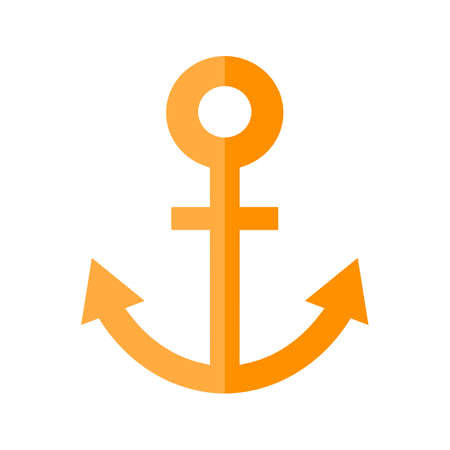 Anchor, link bulding, hold icon vector image. Can also be used for seo, digital marketing, technology. Suitable for use on web apps, mobile apps and print media.のイラスト素材
