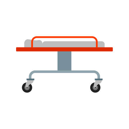 Stretcher, ambulance, medical icon vectgor image. Can also be used for transport, transportation and travel. Suitable for mobile apps, web apps and print media.のイラスト素材