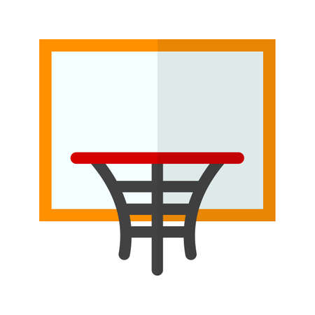 Ball, basket ball, hoop, match, sports icon vector image. Can also be used for fitness, recreation. Suitable for web apps, mobile apps and print media.のイラスト素材
