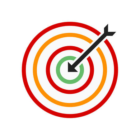 Darts, arrow, archery, sports icon vector image. Can also be used for fitness, recreation. Suitable for web apps, mobile apps and print media.のイラスト素材