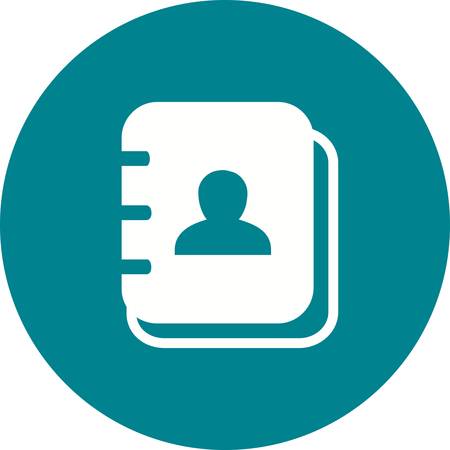 Book, address, pen icon vector image. Can also be used for business, finance and accounts. Suitable for web apps, mobile apps and print media.のイラスト素材