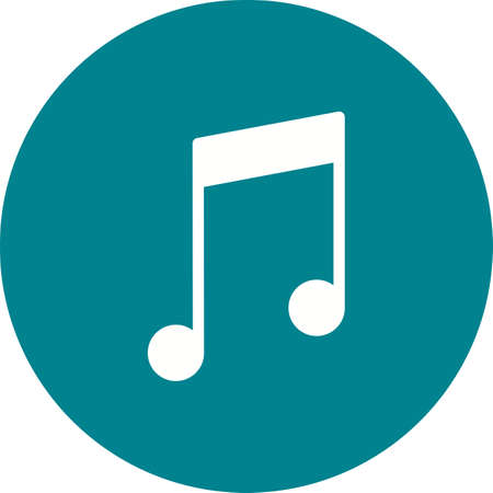 Music, sound, melody icon vector image. Can also be used for mobile apps, phone tab bar and settings. Suitable for use on web apps, mobile apps and print mediaのイラスト素材