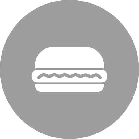 Burger, hamburger, fast food icon vector image. Can also be used for eatables, food and drinks. Suitable for use on web apps, mobile apps and print mediaのイラスト素材