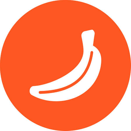 Fruit, bananas, fresh icon vector image. Can also be used for eatables, food and drinks. Suitable for use on web apps, mobile apps and print mediaのイラスト素材