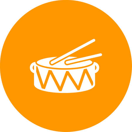 Drum, sound, music icon vector image.Can also be used for christmas, celebrations, observances and holidays. Suitable for use on web apps, mobile apps and print media.のイラスト素材