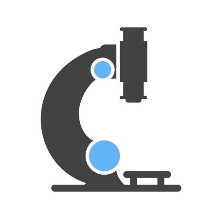 Microscope, science, laboratory icon vector image. Can also be used for healthcare and medical. Suitable for mobile apps, web apps and print media.のイラスト素材