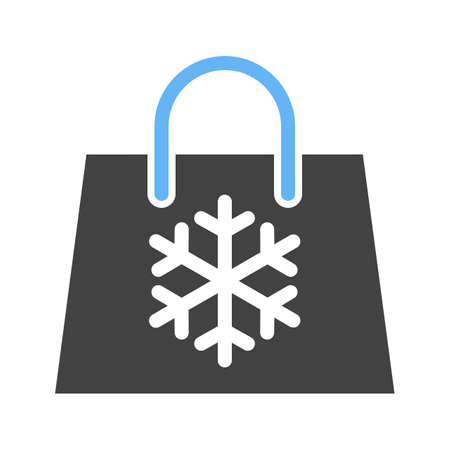 Bag, shopping, christmas icon vector image.Can also be used for christmas, celebrations, observances and holidays. Suitable for use on web apps, mobile apps and print media.のイラスト素材