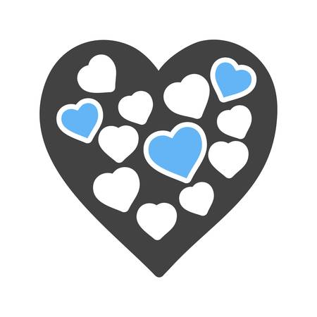Heart, love, valentine icon vector image.Can also be used for valentine, love, observances and holidays. Suitable for mobile apps, web apps and print media.のイラスト素材