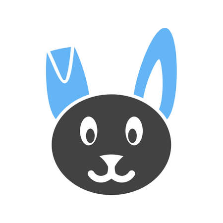 Bunny, easter, cute icon vector image.Can also be used for easter, celebration, observances and holidays. Suitable for mobile apps, web apps and print media.のイラスト素材