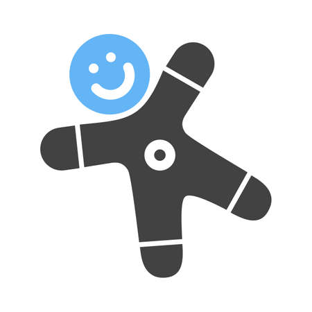 Gingerbread, sweet, christmas icon vector image.Can also be used for christmas, celebrations, observances and holidays. Suitable for use on web apps, mobile apps and print media.のイラスト素材