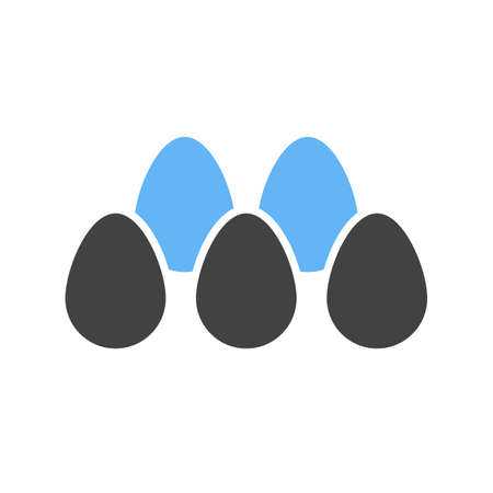 Eggs, hen, meal icon vector image.Can also be used for easter, celebration, observances and holidays. Suitable for mobile apps, web apps and print media.のイラスト素材