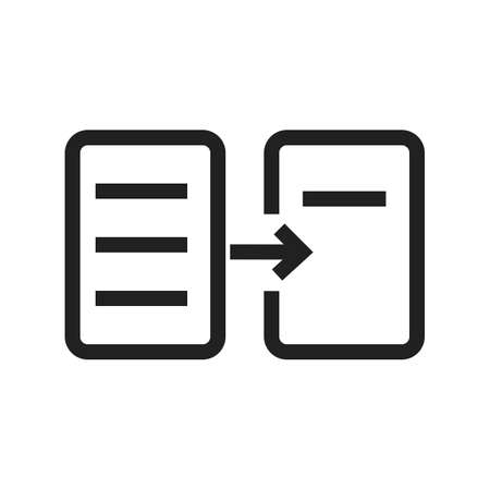 Data, files, sharing icon vector image.Can also be used for user interface. Suitable for mobile apps, web apps and print media.のイラスト素材