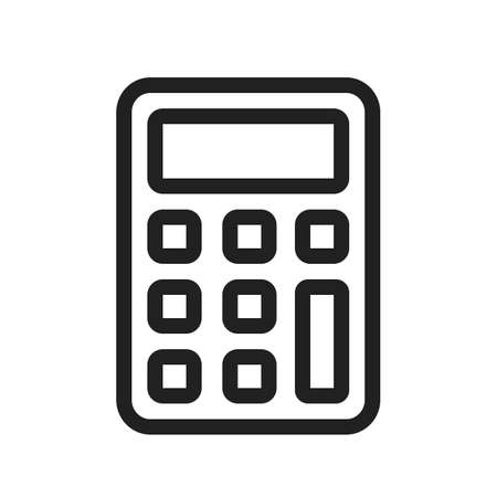 Calculator, sum, subtract icon vector image. Can also be used for phone and communication. Suitable for use on web apps, mobile apps and print media.のイラスト素材