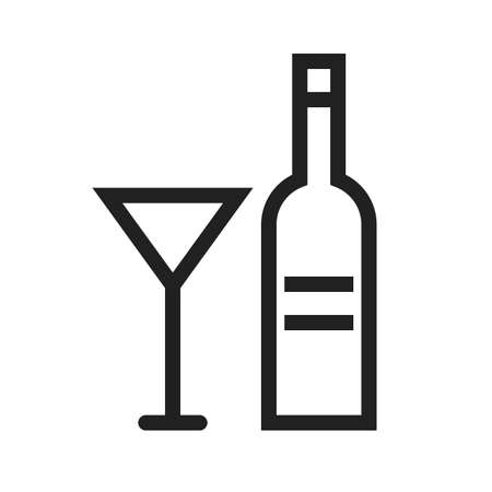 Champagne, drink, bottle icon vector image.Can also be used for easter, celebration, observances and holidays. Suitable for mobile apps, web apps and print media.のイラスト素材