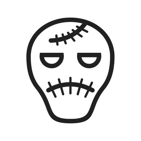 Frankenstein, halloween, cartoon icon vector image.Can also be used for halloween, celebration, observances and holidays. Suitable for mobile apps, web apps and print media.のイラスト素材