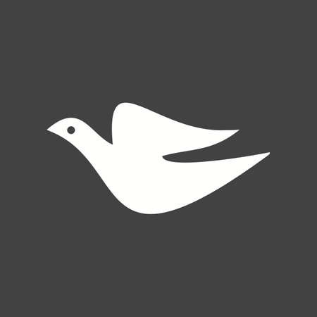 Bird, fly, animal icon vector imageのイラスト素材
