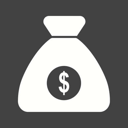 Money bag, currency, sack icon vector image.Can also be used for banking, finance, business. Suitable for web apps, mobile apps and print media.のイラスト素材