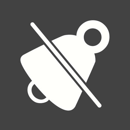 Mute, silent, alarm icon vector image. Can also be used for phone and communication. Suitable for use on web apps, mobile apps and print media.のイラスト素材
