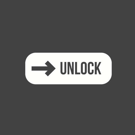 Unlock, slide, touchscreen icon vector image. Can also be used for phone and communication. Suitable for use on web apps, mobile apps and print media.のイラスト素材