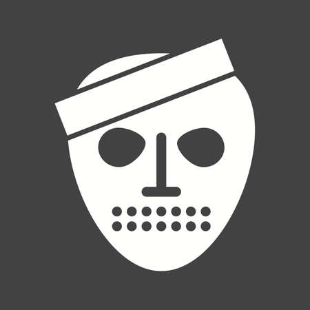 Horror, fear, ghost icon vector image.Can also be used for halloween, celebration, observances and holidays. Suitable for mobile apps, web apps and print media.のイラスト素材