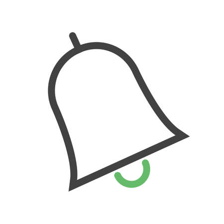 Bell, notification, call icon vector image. Can also be used for education, academics and science. Suitable for use on web apps, mobile apps, and print media.のイラスト素材