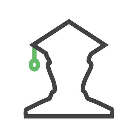 Student, college, male icon vector image. Can also be used for education, academics and science. Suitable for use on web apps, mobile apps, and print media.のイラスト素材