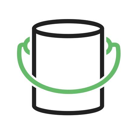 Paint box, bucket, paint bucket icon vector image. Can also be used for construction, interiors and building. Suitable for use on web apps, mobile apps and print media.のイラスト素材