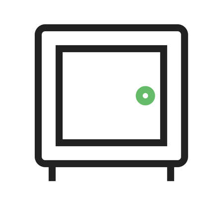 Lock, vault, safe, locker icon vector image.Can also be used for banking, finance, business. Suitable for web apps, mobile apps and print media.のイラスト素材