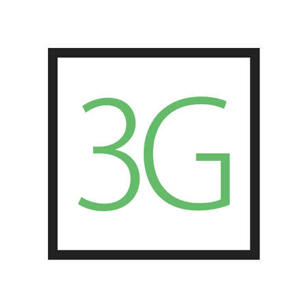 3G, technology, internet icon vector image. Can also be used for phone and communication. Suitable for use on web apps, mobile apps and print media.の写真素材