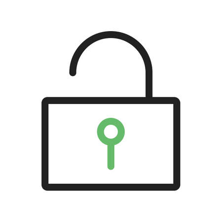 Unlock, open, security icon vector image. Can also be used for phone and communication. Suitable for use on web apps, mobile apps and print media.のイラスト素材