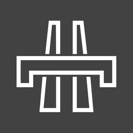 Bridge, gate, watericon vectgor image. Can also be used for transport, transportation and travel. Suitable for mobile apps, web apps and print media.のイラスト素材