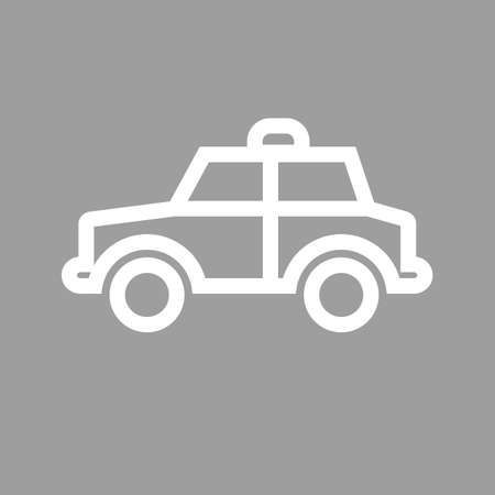 Police, car, patrolingicon vectgor image. Can also be used for transport, transportation and travel. Suitable for mobile apps, web apps and print media.のイラスト素材
