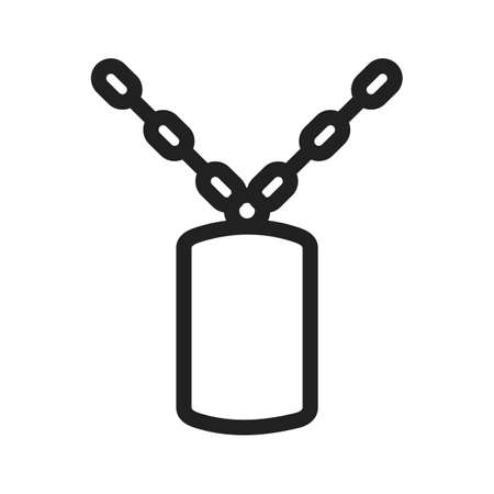 Chain, fence, army icon vector image. Can also be used for military. Suitable for use on web apps, mobile apps and print media.のイラスト素材