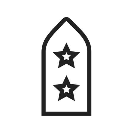 Badge, army, honor icon vector image. Can also be used for military. Suitable for use on web apps, mobile apps and print media.のイラスト素材