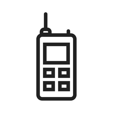 Phone, cellphone, mobile icon vector image. Can also be used for military. Suitable for use on web apps, mobile apps and print media.のイラスト素材